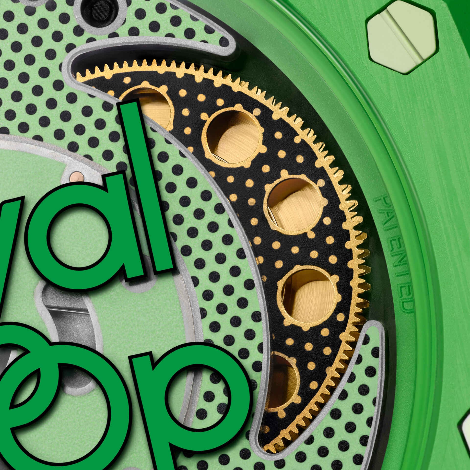 Royal Pop GREEN EIGHT watch close-up product image